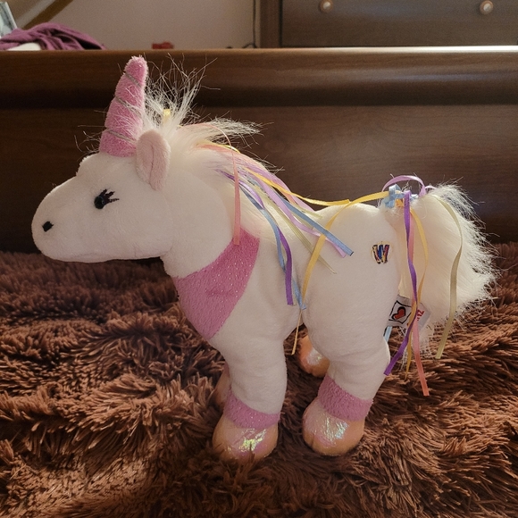 Webkinz Ribbon Unicorn - Picture 1 of 5